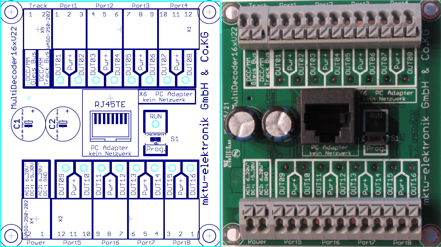 Multidecoder16x Signal- Lichtdecoder